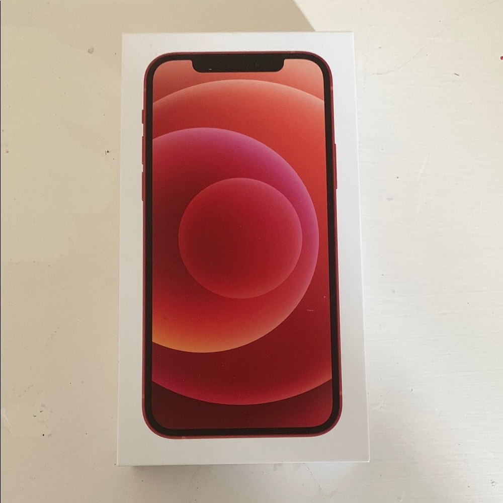 Apple iPhone 12 Red Cell Phone BOX
